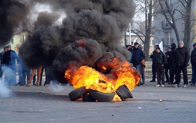 Protest górników KWK Makoszowy