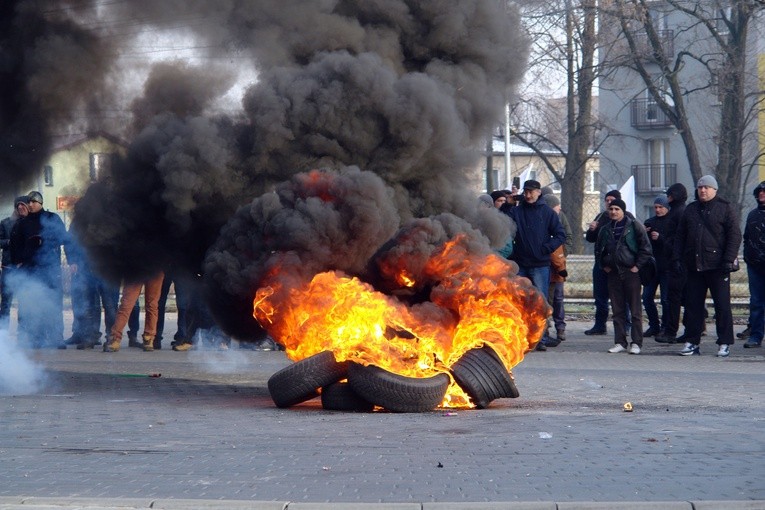 Protest górników KWK Makoszowy