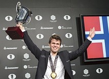 Magnus Carlsen po raz trzeci zdobył puchar mistrza świata