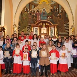 Ministranci z parafii Ducha Świętego Ostrożnicy