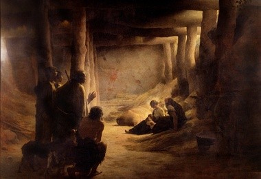 Pokłon pasterzy, 1883 Musée des Beaux-Arts de Carcassone, Carcassone Henri Lerolle 1848–1929
