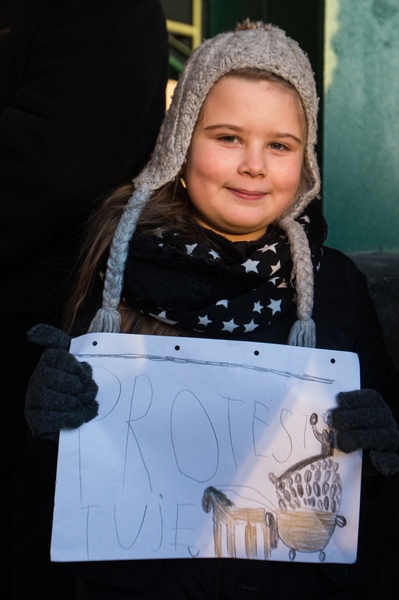 Protest górników w Suszcu