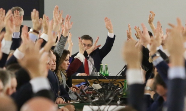 Sejm obradował w Sali Kolumnowej