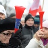 Przed Pałacem Prezydenckim manifestacja opozycji