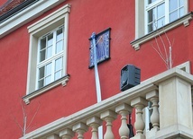 Kopia zegara na ścianie hotelu przy ul. Stary Rynek. Oryginalny znajduje się w Muzeum Archeologiczno- -Historycznym w Elblągu. 