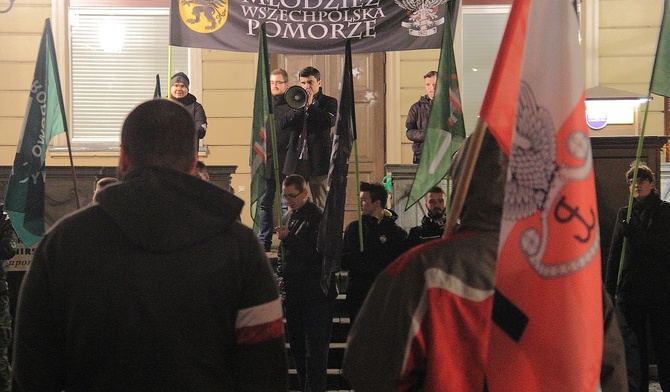 Manifestacja antyimigrancka w Gdańsku