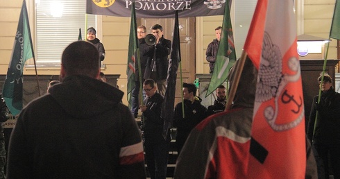 Manifestacja antyimigrancka w Gdańsku