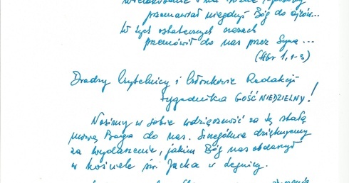 Życzenia ordynariusza 