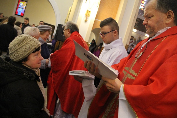 Rozesłanie kolędników misyjnych w Mościcach