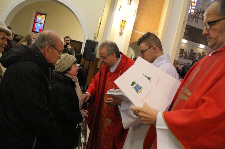 Rozesłanie kolędników misyjnych w Mościcach