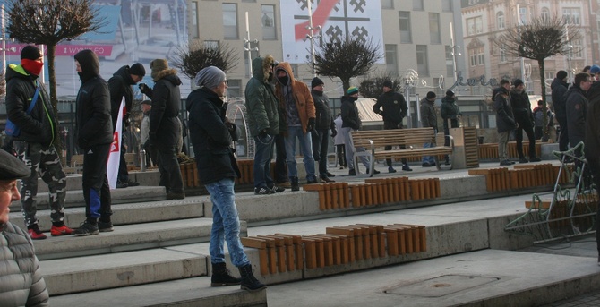 Antyislamska demonstracja ONR w Katowicach