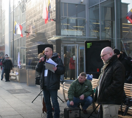 Antyislamska demonstracja ONR w Katowicach