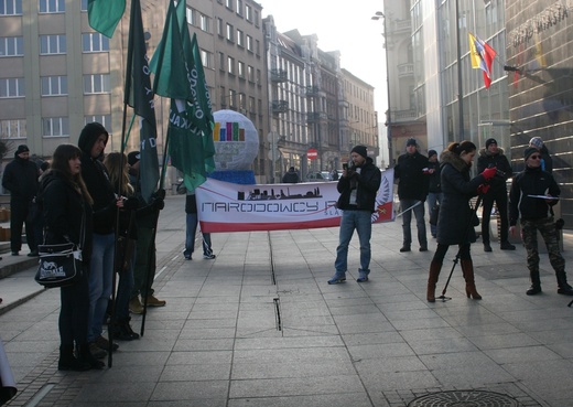 Antyislamska demonstracja ONR w Katowicach