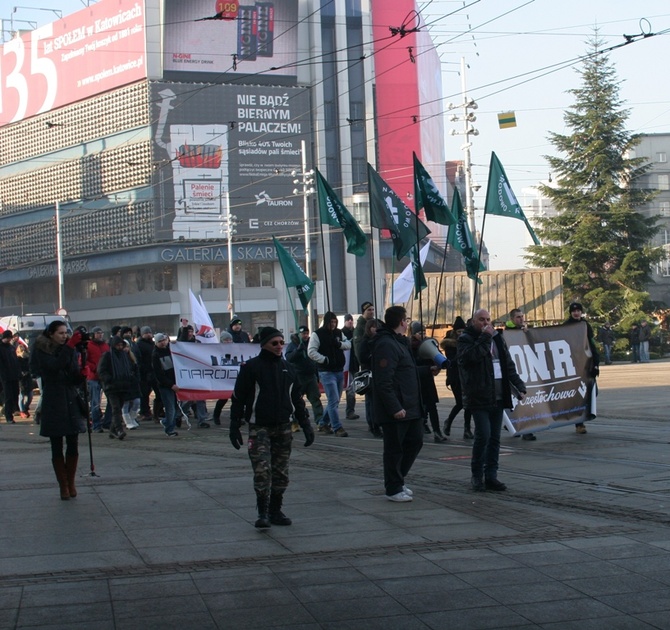 Antyislamska demonstracja ONR w Katowicach