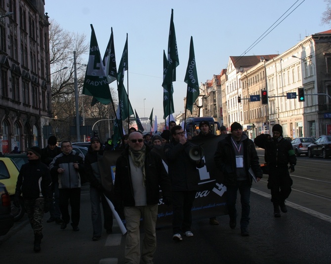 Antyislamska demonstracja ONR w Katowicach