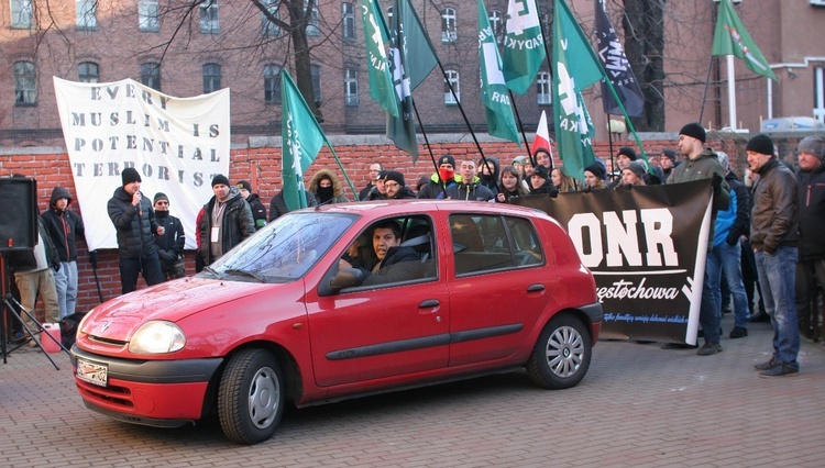 Antyislamska demonstracja ONR w Katowicach