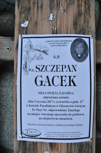 Pogrzeb ks. Szczepana Gacka