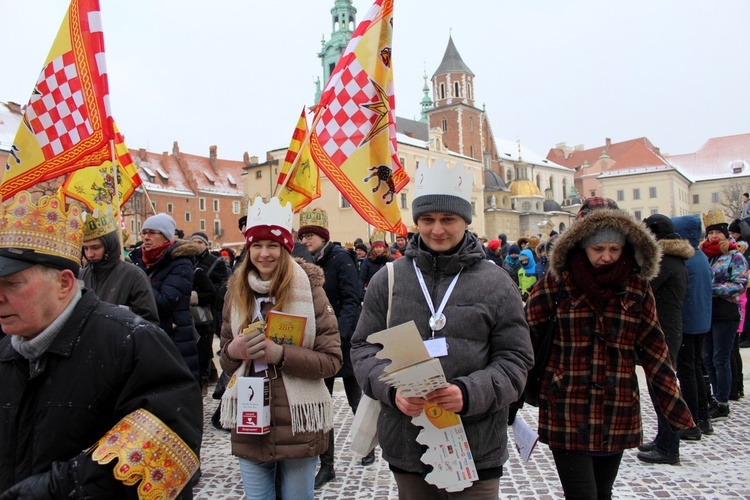 Orszak Trzech Króli - Kraków 2017 człon czerwony