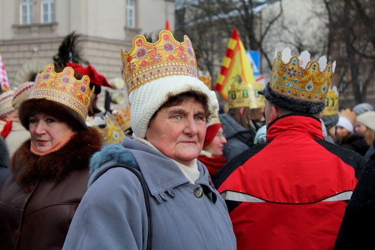 Orszak Trzech Króli - Kraków 2017 człon czerwony