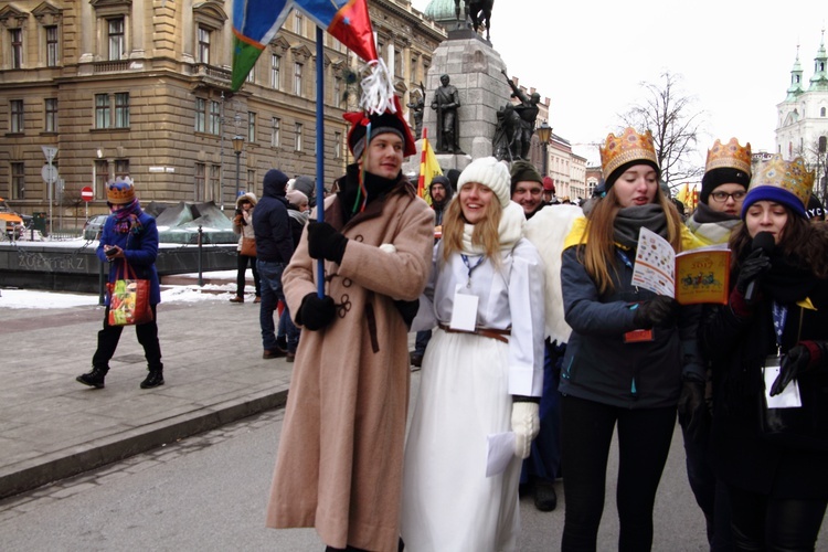 Orszak Trzech Króli - Kraków 2017, człony niebieski i zielony