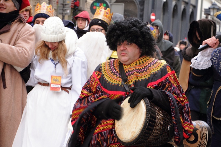 Orszak Trzech Króli - Kraków 2017, człony niebieski i zielony