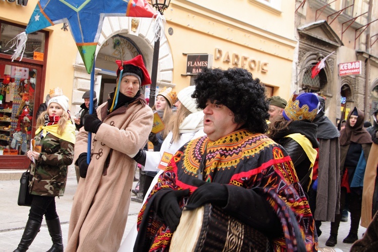 Orszak Trzech Króli - Kraków 2017, człony niebieski i zielony