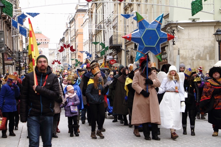 Orszak Trzech Króli - Kraków 2017, człony niebieski i zielony