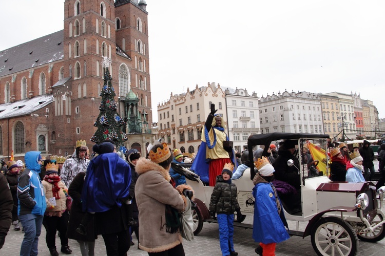 Orszak Trzech Króli - Kraków 2017, człony niebieski i zielony