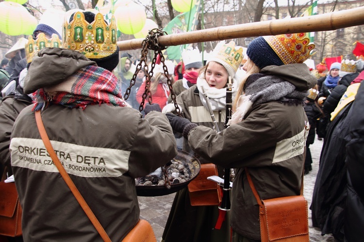 Orszak Trzech Króli - Kraków 2017, człony niebieski i zielony