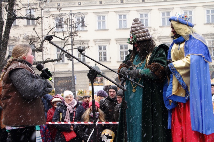 Orszak Trzech Króli - Kraków 2017, człony niebieski i zielony