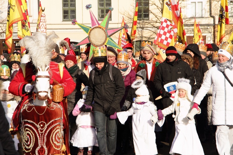 Orszak Trzech Króli - Kraków 2017, człony niebieski i zielony