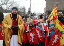 Wśród uczestników orszaku nie zabrakło ks. Dawida Majdaka, wikariusza w zabrzeskiej parafii św. Józefa