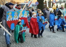 Na tarczach rycerzy widniał herb Strzegomia.