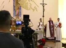 Dziennikarze u biskupa