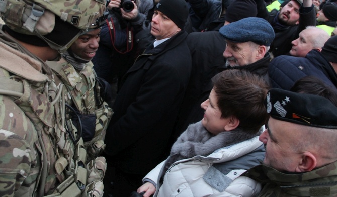 Premier Szydło do amerykańskich żołnierzy: Welcome to Poland