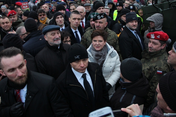 Powitanie żołnierzy amerykańskich w Żaganiu