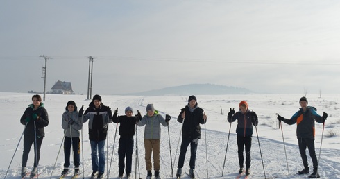 Dwumetrowy lodowy biegacz