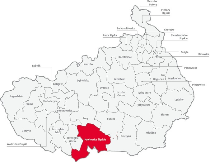 Dekanat Pawłowice - 56,1%