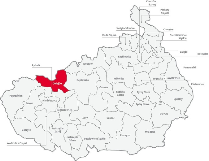 Dekanat Golejów - 49,5%