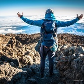 Zejście z wulkanu Teide (Teneryfa)