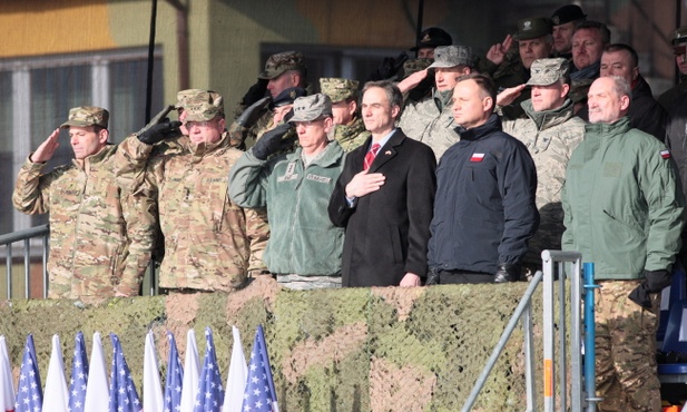 Prezydent Duda wita U.S. Army