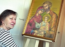 Pani Teresa najdłużej mogła się nacieszyć obecnością ikony  Świętej Rodziny.