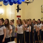 Zabawa w Liceum i Gimnazjum Sióstr Niepokalanek w Szymanowie