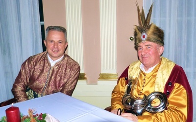 Od lewej: hetman Sławomir Adamiec i podskarbi Kazimierz Ciszek
