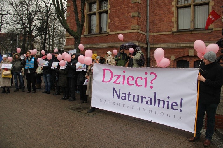 Protest przeciwko programowi in vitro