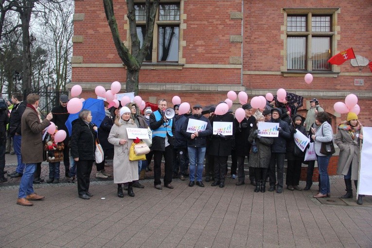 Protest przeciwko programowi in vitro