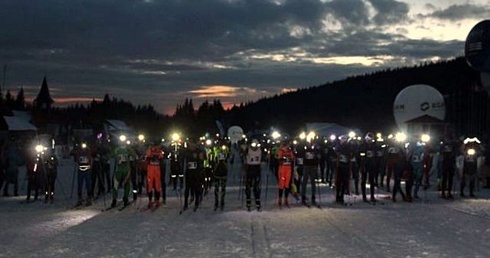 Nocny bieg przez Polanę Jakuszycką