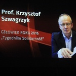 Prof. Szwagrzyk "Człowiekiem Roku 2016 Tygodnika Solidarność"