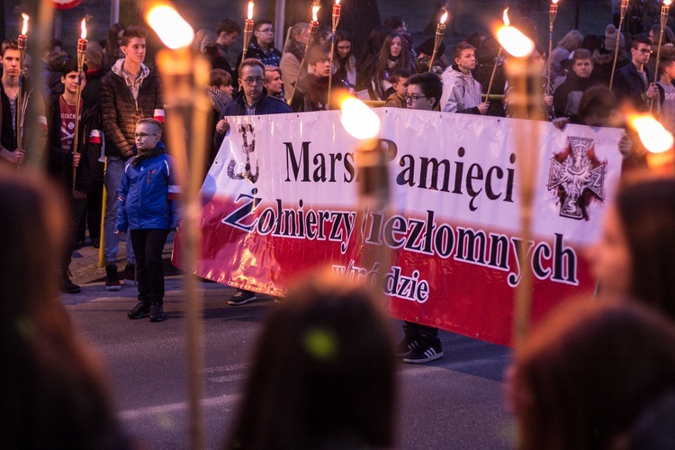 II Marsz Pamięci Żołnierzy Wyklętych w Ostródzie