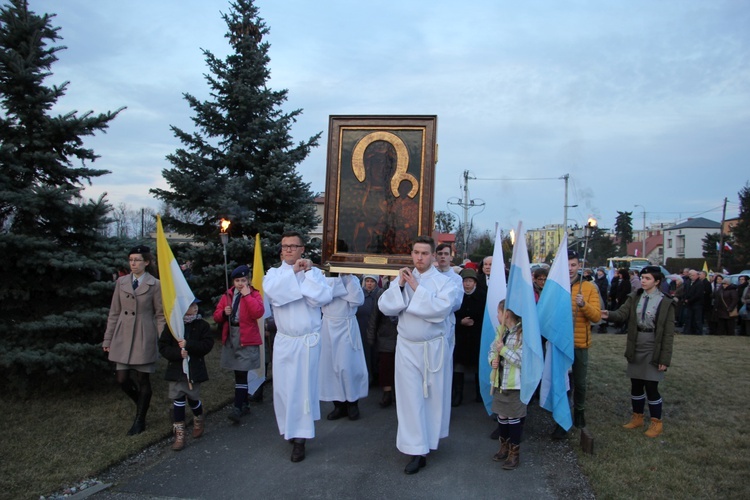 Powitanie ikony MB Częstochowskiej w Sochaczewie-Boryszewie